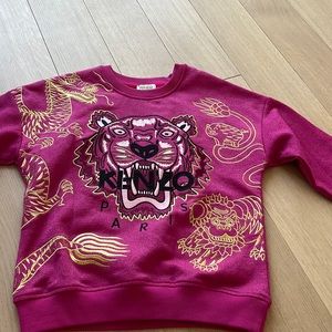 Kenzo like new pullover sweater sparkly pink! size 10